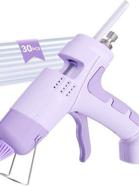 Cordless Hot Glue Gun Kit – Rechargeable 2600mAh Battery, Fast Preheat, Includes